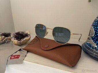 Ray-Ban Hexagonal Flat Lenses / Gold-Green - 1