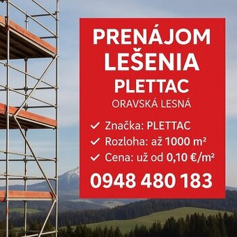 Prenájom lešenia