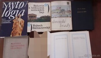 Predám knihy mytológia, hrady, astronómia, zákon..