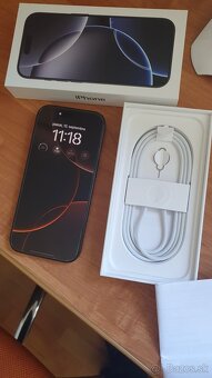 Iphone 16 Pro cierny Titan, zaruka TOP STAV
