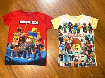 2x Roblox tričko, veľ. 146-152 cm