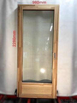 Nové drevo-hliníkové balkónové dvere