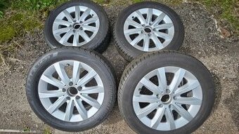 prodám ALU kola Mercedes 5x112 + Continental 205