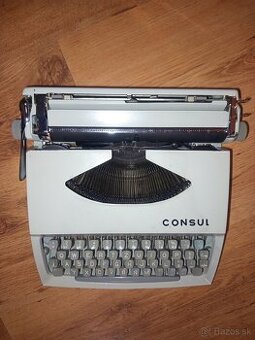 Kufríkový písací stroj Consul