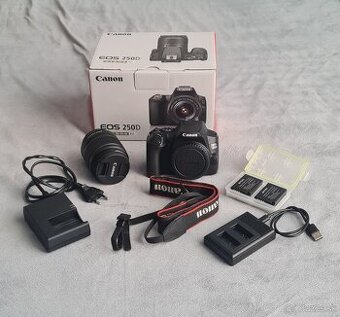 Canon EOS250D Komplet + náhradné batérie