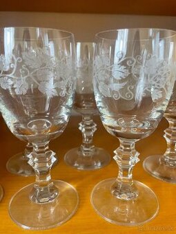 Krasne zdobene krystalove pohare 12 kusov (6+6)