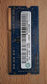 4 GB DDR3 pamäť pre notebooky SODIMM