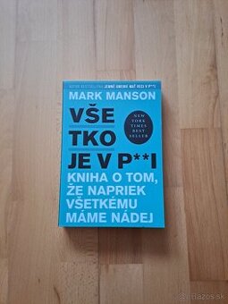 Kniha mark manson - všetko je v p..i