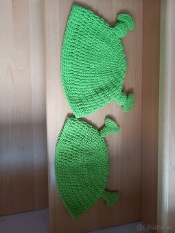 Pletená čiapka Shrek
