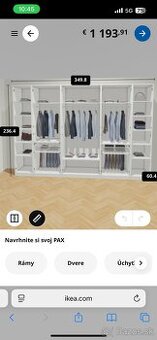 Rozmerná moderná skriňa z IKEA
