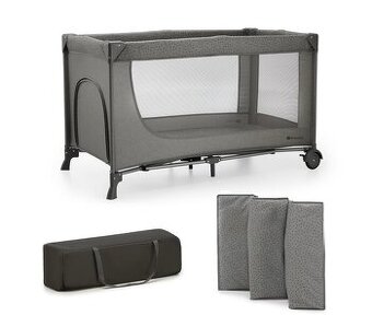 KINDERKRAFT Postieľka cestovná Joy 2 Dark grey