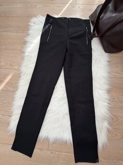 Dámske čierne elegantné nohavice XS, ZARA