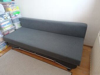 Rozkladacia červená sedačka, pohovka, gauč 85x200