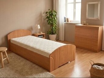 Posteľ s matracom 80x200cm, komoda