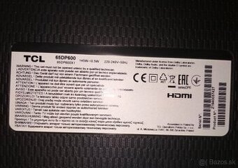 Rozpredám TV TCL 65DP600