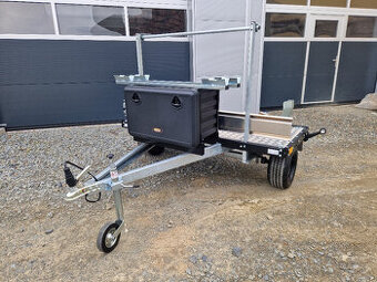 Prívesný vozík na motorku a 2 bicykle + úložný box