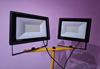 Led reflektory 2x100w na stojane