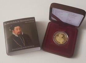 Zlatá zberateľská minca 100€ Korunovácia Maximiliana 2013