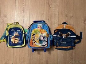 Zachovalé detské ruksaky, 3 kusy