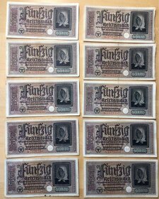 Nemecké bankovky 2svetová vojna - 1