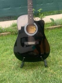 Gitara elektroakustická čierna