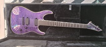 Predám elektrickú gitaru ESP LTD MH1000NT-QM See Thru Purple