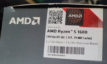 Predám AMD Ryzen 5 1600 / komplet balenie