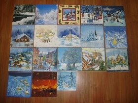 servítky - zimné krajiny - 18 kusov