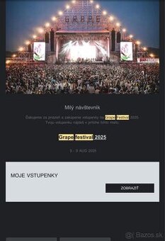 Lístok na GRAPE 2025