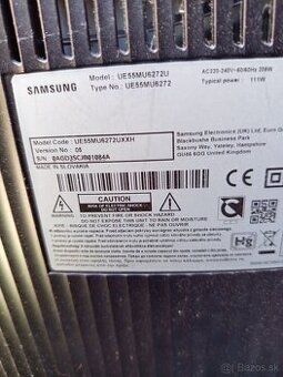 55" Ultra HD Prehnutá Smart TV(139 CM) UE55MU6272