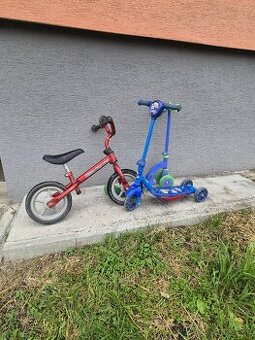 Odrážadlo a kolobežky