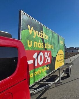 Billboard, mobilný billboard, PRENÁJOM