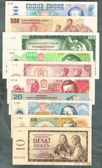Staré bankovky sestava 1961-1988 - 10 kusů