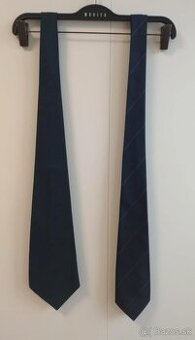 Set 2x pánska kravata modrej farby