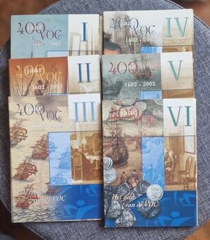 Holandsko 2002/2003 - Kompletná séria 6 sád "400 Jaar VOC"
