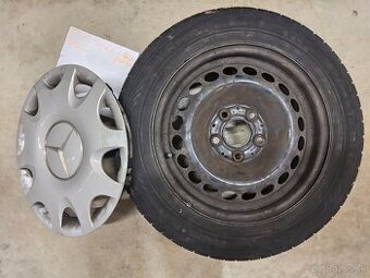 185/65R15 plechové disky 6J x 15 ET44 + 4x kryt kolies MB