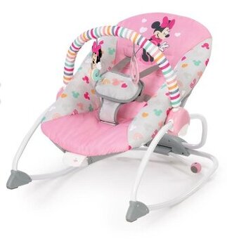 Hojdacie vibračné kresielko pre dievčatko Minnie