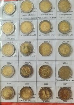 Kompletná zbierka pamätných 2€ mincí