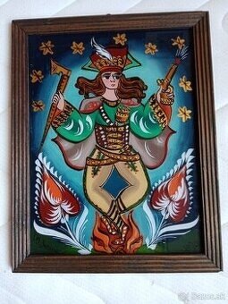 MAĽBA NA SKLE-ORIGINÁL:JÁNOŚÍKOV TANEC-NAD OHŇOM--J.M.JAROSZ