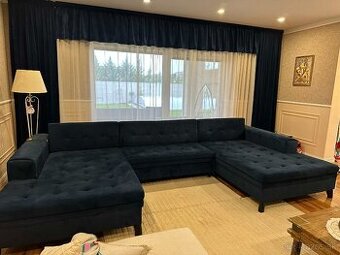 sedačka v tvare U .a z390cm dlha