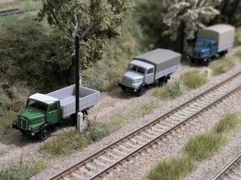 Vláčiky-autíčka na modelovú železnicu TT1:120