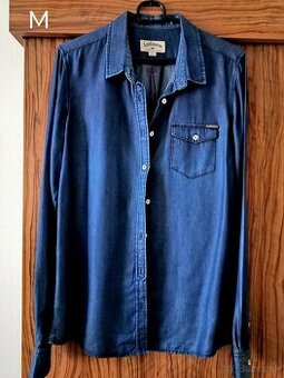 Dámska rifľová košeľa M