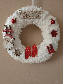 Vianočný veniec na dvere