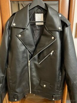 Predám čiernu pánsku koženú bundu z Reserved, úplne nová