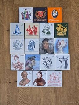 2€ euro Vatikan PROOF v etui s certifikatom komplet seria