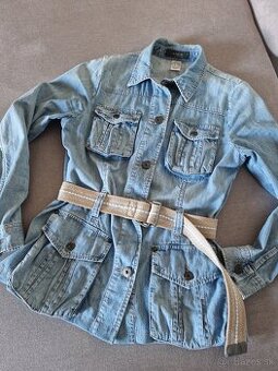 DŽÍNSOVÝ KABÁTIK   S/M    2+1zadarmo