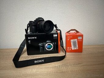 Fotoaparát Sony Alpha 7 II + objektív sony Fe 50mm f/1.8