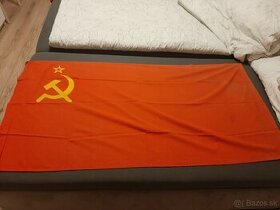 Vlajky ČSSR a CCCP - sovietsky zvaz