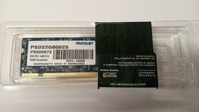 2GB  DDR2 – SO DIMM Patriot  pre notebooky - 1