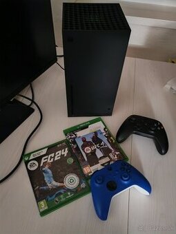 Xbox series X, 2x ovládač, 2x Hra